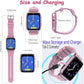 Goodatech 1.69'' Kids Smart Watch for Kids Boys Girls, HD Camera,26 Puzzle Games,Video Music Player,Pedometer,Flashlight,Alarm Clock, Christmas Birthday Gifts for 4-12 Years Children (Pink)