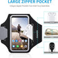 GUZACK Running Phone Holder with Zipper Pouch, Running Armband for iPhone 16/15/14/13/12/11 Pro Max/Plus, Galaxy S25/S24/S23/S22, Cell Phone Arm Holder with Card Slot - Size L (Bigger Arm 14-17 in)