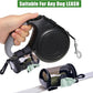 Dog Waste Bag Dispenser Poop Bag Dispenser for Leash Accessory dog Poop Bag Holders Fits Dog Leash Include Hand Free Holder, Clear, No-PUXYB