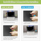 Stainless Steel Litter Box, Large Litter Box with Lid, Splash Proof, or Rusts, Black (23.5" L x 15.5" W x 14" H)