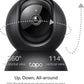 Tapo TP-Link 2K Pan/Tilt Indoor Security Camera for Baby Monitor, Pet Camera, Motion Detection & Tracking, 2-Way Audio, Cloud & SD Card Storage, Works w/Alexa & Google Home, Black, C211(2-Pack)