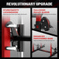 M21 Smith Machine, Multi-Function Power Cage with Dual Pulley Cable Crossover System, 2000LBS All-in-One Squat Rack with Smith Bar and Attachments