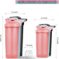 6 Pack Protein Shaker Bottles for Protein Mixes, Shaker Cups for Protein Shakes, 3 pcs 24 oz and 3 pcs 20 oz (Multicolor)