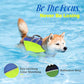 Pawaboo Dog Life Jacket - Reflective Safety Vest with Strong Buoyancy & Rescue Handle, Ripstop Dog Lifesaver for Swimming, Boating - Bright Yellow, S