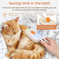 GKZ Cat Steam Brush, 3 in 1 Pet Comb for Massage, Cleaning, Shedding and Combing, Electric Mist to Prevent Flyaways for Home, Dogs and Cat Lovers - Khaki