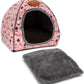 BWOGUE Guinea Pig House Bed Cozy Hamster Cave Large Hideout for Dwarf Rabbits Hedgehog Bearded Dragon Winter Nest Hamster Cage Accessories