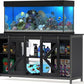 55-75 Gallon Aquarium Stand Heavy Duty Steel Frame, Fish Tank Cabinet with Accessories Storage for Reptile Terrarium & Turtle Tank - 1000lbs Capacity (Black)