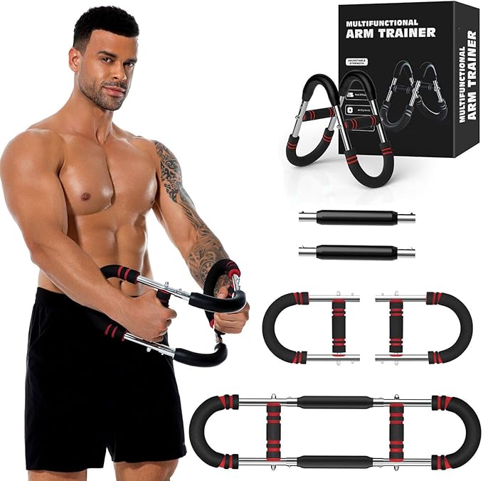 Twister Arm Trainer, Adjustable Chest Workout Equipment for Men & Women, Home Gym Strength Trainer, Muscle Builder & Strength Training for Arms, Chest (20-110 lbs)