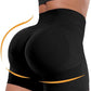 CHRLEISURE Women's 4 Packs Workout Gym Shorts, High Waisted Butt Lifting Scrunch Butt Seamless Booty Shorts
