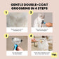 MalsiPree Cat Shedding Brush - 2 in 1 Deshedding Tool & Undercoat Rake for Dense Double-Coats - Dematting Comb - Deshedding Brush for Cats - Pet Hair Removal Tool (Blue) - Dog Grooming Supplies