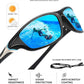 KALIYADI Polarized Sunglasses-Men Sports Sunglassses: Mens Sunglasses with UV Protection for Fishing Driving Cycling Running