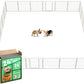 FXW Rollick Unleashed Dog Playpen for Indoor, Yard, RV Camping, 24 inch 24 Panels for Small and Puppy Dogs, White│Patented