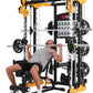 Altas Strength 3059 Smith Machine Home Gym Equipment with 1000 lbs Weight Capacity 2000 lbs Cables Strength Training Power Cages for Squats Presses Lunges Deadlifts Easy Assembly Included Accessories