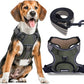 No Pull Dog Harness for Large Dogs, Adjustable No Choke Pet Vest with Dog Leash Fit Smart Reflective Pet Walking Harness for Training Easy Control Soft Handle Green L