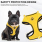 BINGPET No Pull Dog Harness,Soft Mesh Breathable All Weather Vest Harness,Safety Protection Design Durable Adjustable Step-in Easy Walk Dog Harness for Small Medium Large Dogs(Yellow,L)