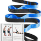 Trideer Stretching Strap for Physical Therapy, Non-Elastic Yoga Straps for Stretching with 10 Loops, Durable Nylon Stretch Bands for Exercise, Pilates, Gymnastics, Leg Stretcher with Guidance and Drawstring Bag