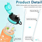 Enerbone Water Bottle, Leakproof BPA & Toxic Free, Motivational Water Bottle with Times to Drink and Straw, Fitness Sports Water Bottle with Strap for Office, Gym, Outdoor Sports