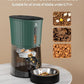 Petory Timed Automatic Cat Feeders - 4L Programable Dry Food Dispenser for Cats and Small Medium Dogs 6 Meals with Desiccant Bag Dual Power Supply 10S Voice Recorder