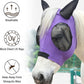 Horse Fly Mask with Ears - Large Eye Space for Full Vision, Breathable Stretch Comfort Fit, UV Protection, Forelock Opening, Easy Pull-On Violet Pony