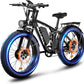 2000W(Peak 3000W) Electric Bike for Adults，Dual Motor E Bike 35MPH 80 Mile with 52V 22.4AH（1164WH Battery, 26” Fat Tire All Terrain Ebikes,Full Suspension Long Range E Bikes