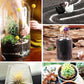 TOYPOPOR 6lb Succulents and Cactus Black Sand, Décor & Additive Tiny Stones, DIY Rocks Gravel, Decorative Pebbles for Bonsai, Fairy Gardening, Terrarium, Vases Fillers, Top Dressing