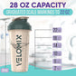 '-2 Pack- 28 oz Protein Shaker Bottles for Protein Mixes - 2x Wire Whisk | Leak Proof Shaker Cups for Protein Shakes | Protein Shaker Bottle Pack | Shakers for Protein Shakes-Blue&Beige