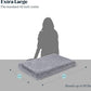 Stoutwool 4" Indestructible Dog Bed - Orthopedic Chew Proof Dog Crate Pad - Fluffy Kennel Mat for Aggressive Chewers - Ideal for Large Breeds & Fits 42-Inch Crate - 41"x27", Charcoal