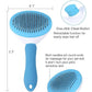 Pet Brush for Cats and Dogs | Self Cleaning Comb for Cats, Dogs, Bunny | Blue Pet Grooming Brush | Massaging Tool Suitable for Pets with Long or Short Hair