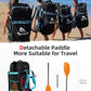 Abahub Adjustable Kayak Paddle 210-230 cm/ 230-250 cm Floating Kayaking Oars Boating Oars Canoeing Oars Black
