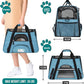 PetAmi Airline Approved Pet Carrier for Cat, Soft Sided Dog Carrier for Small Dogs, Cat Travel Supplies Accessories for Indoor Cats, Ventilated Pet Carrying Bag Medium Large Kitten Puppy, Small Blue