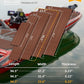 FOCEAN Boat Flooring EVA Foam Boat Decking Faux Teak Marine Flooring Boat Mat Boat Carpet Sheet for Motorboat RV Yacht Kayak Surfboard, 94.5"x 47.2"/35.4"/23.6"/15.7"