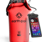 Earth Pak Waterproof Dry Bag - Roll Top Waterproof Backpack Sack Keeps Gear Dry for Kayak with Waterproof Phone Case