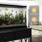Fish Tank Stand 40 Gallon: Sturdy Aquarium Stand with Accessories Storage - Metal Fish Tank Table for 40-50 Gallon Reptile Breeder Turtle Terrarium - 35"X19.54" Weight Capacity 660 lbs