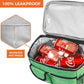 opux Lunch Box for Men, Adult Lunch Box Cooler, Insulated Lunch Bag Women, Dual Compartment Lunchbox for Work, Leakproof Double Decker Lunch Bag, Soft Lunch Pail Tote Boys Girls Kids School, Green