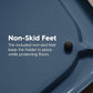 IRIS USA Pee Pad Holder - For Potty Training Regular Sized Dog & Puppy Pee Pads, Secured Latches, Non-Skid Feet, Leak Protection, Fits 22"x22" Pad or Larger, Square, Navy