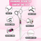 Kenchii Love Dog Grooming Scissors, 8 Inch Curved Shears, Dog Scissors for Grooming, Professional Pet Grooming Scissors