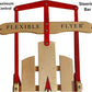 Flexible Flyer Metal Runner Sled. Steel & Wood Steering Snow Slider