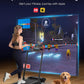Walking Pad Treadmill with Incline, 2 in 1 Foldable Treadmills for Home Small Office, 300lbs Portable Compact Under Desk Treadmill with App, Remote Control and LED Display