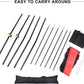 ZELUS Collapsible Barricade Backstop Net 12x9 ft, Net for Lacrosse, Baseball, Basketball, Soccer, Field Hockey and Softball Practice Barrier, Portable Hitting Net for Backyard, Park, with Carry Bag