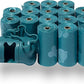 Best Pet Supplies Dog Poop Bags (240 Bags) for Waste Refuse Cleanup, Doggy Roll Replacements for Outdoor Puppy Walking and Travel, Leak Proof and Tear Resistant, Thick Plastic - Turquoise