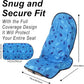 Car Seat Cover Protector Front Seats,for Gym Workout,Running,Swimming,Beach and Hiking,Waterproof Sweat Towel Bucket Seat Covers for Cars SUV Trucks (Blue Marbling, 1Pcs)
