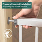 BABELIO 29-55 Inch Extra Wide Baby/Dog Gate, Metal Auto Close, Pressure Mounted Pet Door for Doorways, NO Need Tools and Drilling, with Wall Cups, White