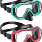 W WSTOO Kids Swim Goggles with Nose Cover,Snorkel Diving Swimming Mask for Youth 5-15,HD 3-Window Wide Vision Anti-Shattered Lens Anti-Fog&Leak