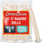 Canine Chews 10-11" Dental Coated Jumbo Rawhide Retriever Rolls (8 Pack) - Breath Freshening & Long Lasting Dental Chews for Dogs Large Size - Teeth Cleaning Dog Treats for Aggressive Chewers