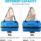 MIER Large Waterproof Duffel Bag Rolltop Dry Backpack Duffle Bags for Kayaking, Rafting, Boating, Swimming, Camping, Travel, Gym, Beach, 60L/80L