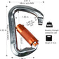 SEPEAK UIAA 30kN Climbing Carabiner Clips, Professional Heavy Duty Twist Locking Carabiners for Climbing,Mountaineering, Rappelling, Camping, Hiking, Swings, Large D Ring Hooks