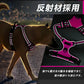 Eagloo Dog Harness Medium Sized Dog, No Pull Service Vest with Reflective Strips and Control Handle, Adjustable and Comfortable for Walking, No Choke Pet Harness with 2 Metal Rings, Rose Red, M