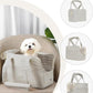 Dog Purse Carrier for Small Dogs Rabbit cat with Large Pockets, Cotton Bag, Dog Carrier Soft Sided, Collapsible Travel Puppy Carrier (Grey, 13.6" L x 6.5" W x 10" H)