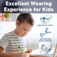 Kids Headphones, Bluetooth 5.2 Air Conduction Open Ear Headphones, 85dB Volume Limiting, Blue Pink