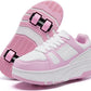 Roller Skate Shoes for Kids Girls Boys Detachable Wheeled Fashion Sneakers